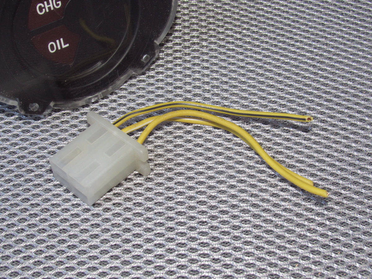 71-75 Toyota Celica OEM Change Oil Light Gauge Meter Pigtail Harness Connector