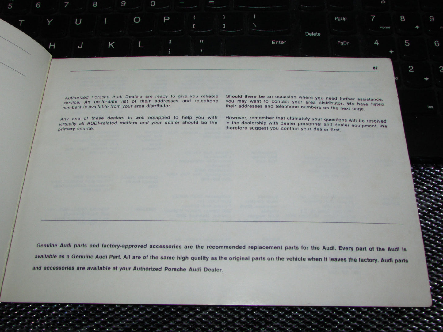 Audi 100 LS (1971) Owners Manual