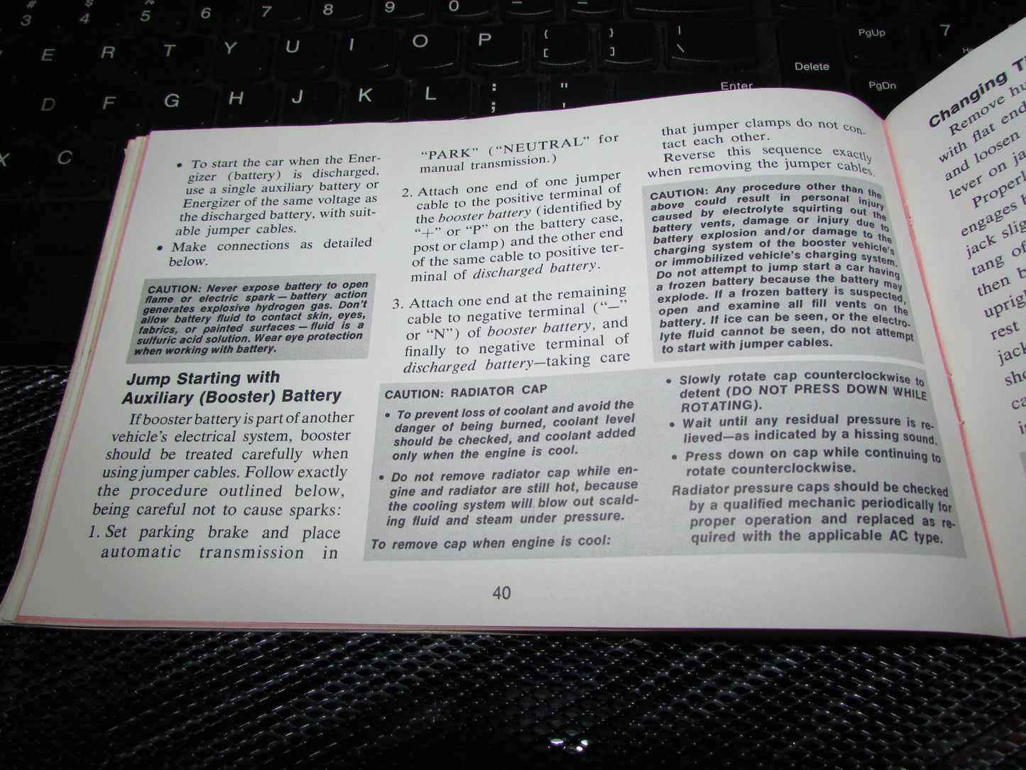 Chevrolet Nova (1971) Owners Manual