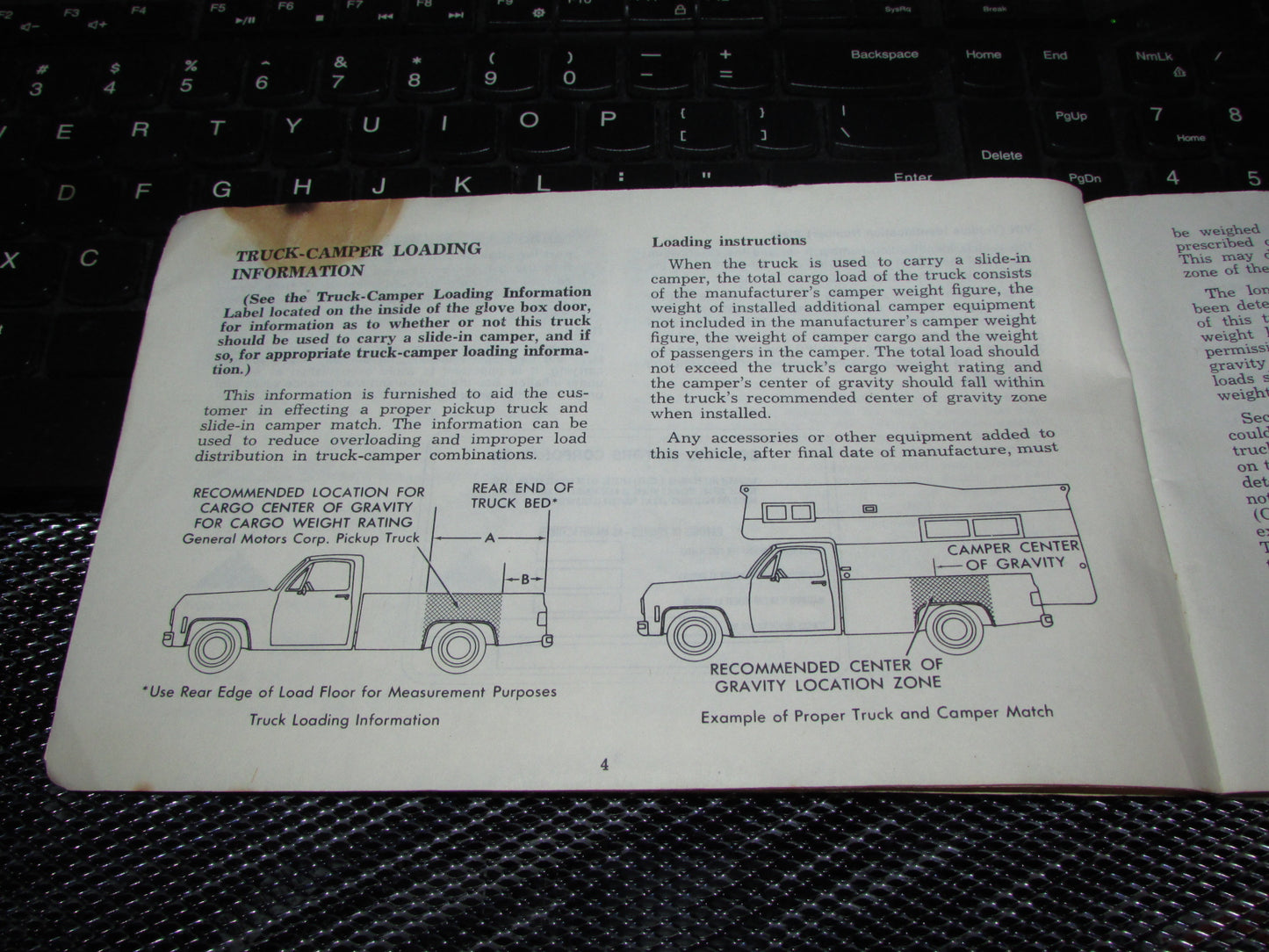 Chevrolet Light Duty Truck Gasoline (1974) Owners Manual