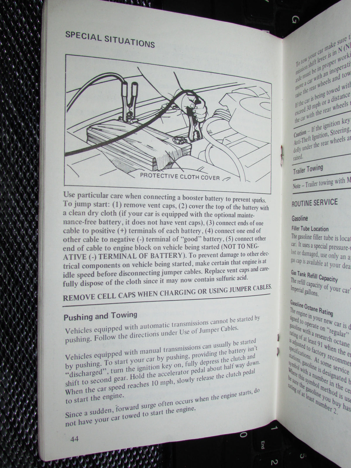 Ford Mustang II (1974) Owners Manual