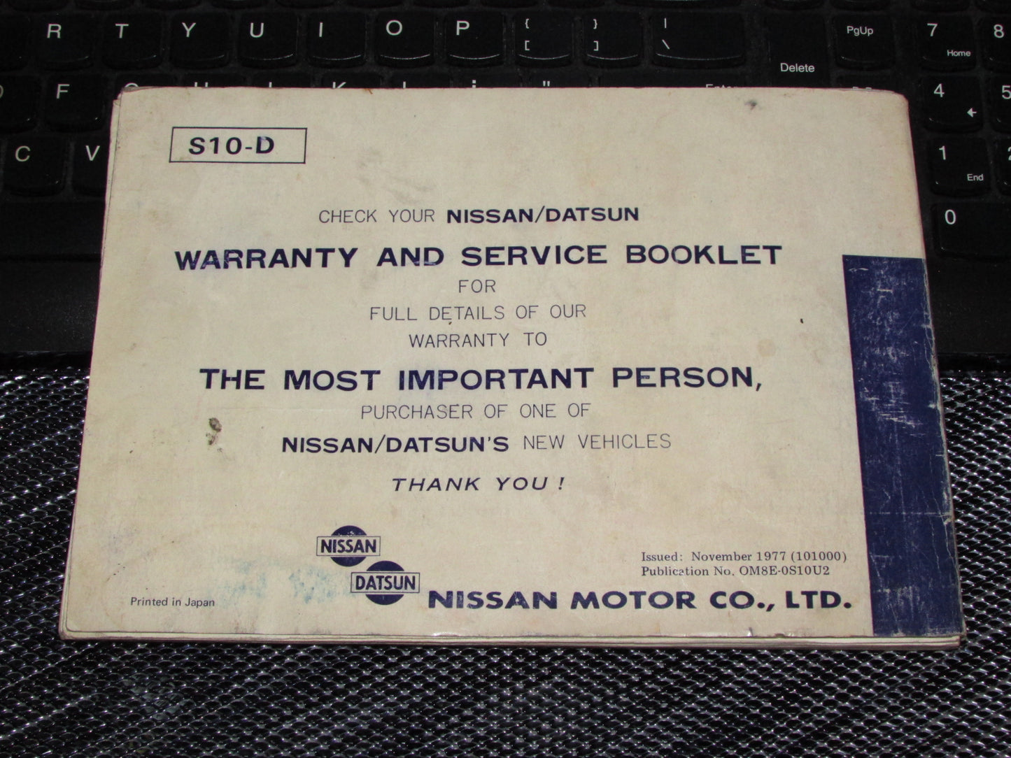 Datsun 200SX (1978) Owners Manual