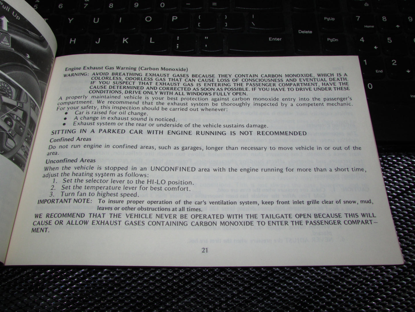 Honda Accord Hatchback (1979) Owners Manual