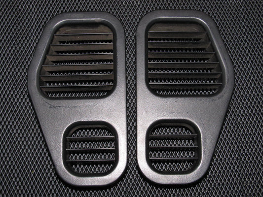 95-99 Mitsubishi Eclipse OEM Black Dash Side Heater AC Louver Vent - Left & Right - 2 pieces