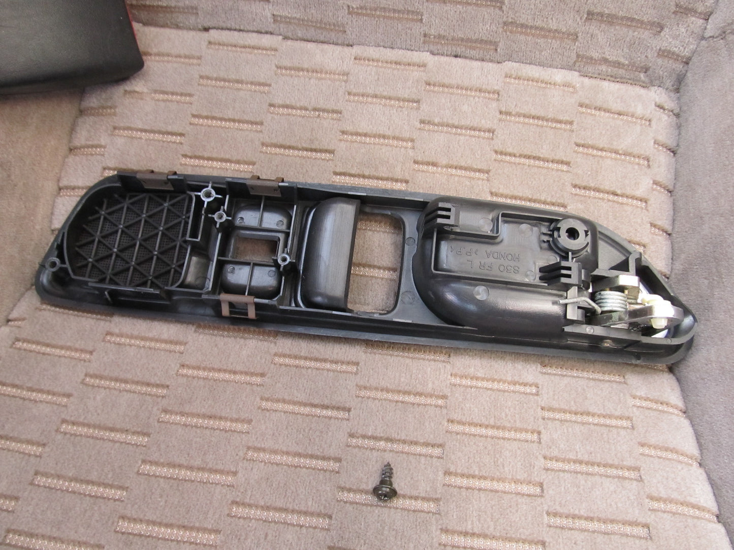 97 98 99 00 01 Honda Prelude OEM Interior Door Handle & Bezel Trim Cover - Left