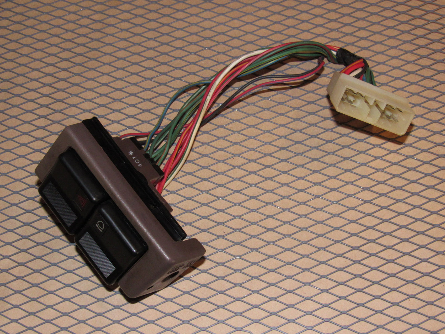 84 85 Mazda RX7 OEM Hazard Light & Headlight Retractor Pop Up Switch