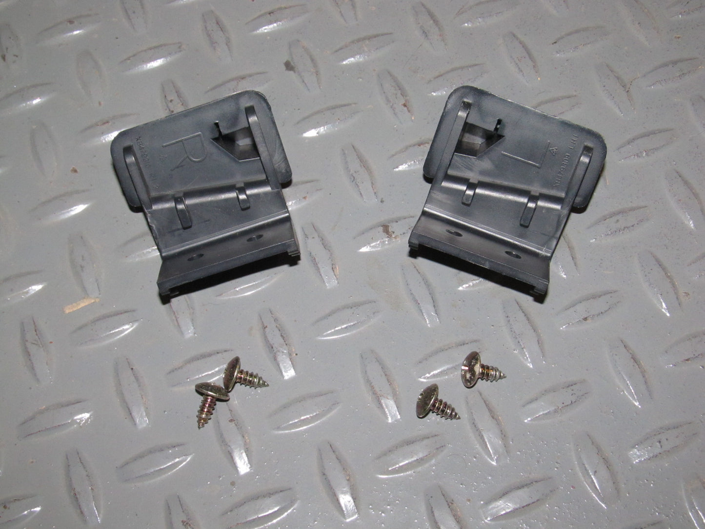 93 94 Mitsubishi Eclipse OEM Trunk Cover Board Holder Bracket Set