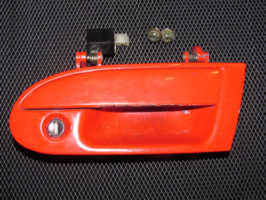 91-93 Dodge Stealth OEM Red Exterior Door Handle with Key - Left