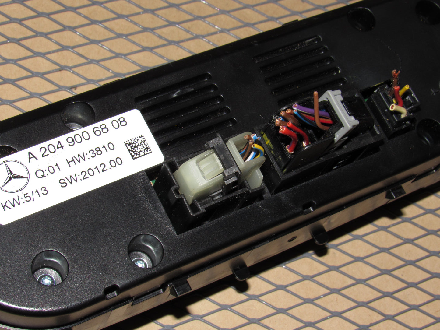 12 13 14 Mercedes Benz C250 OEM Climate Control Pigtail Harness Connector