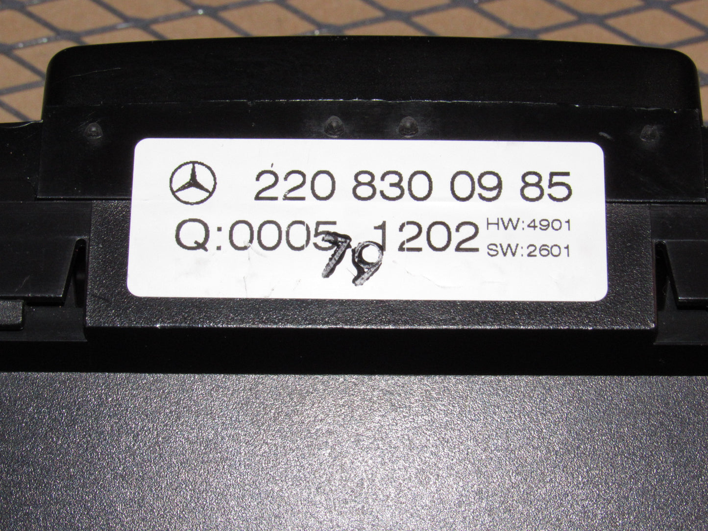 00 01 02 03 04 05 06 Mercedes Benz S500 OEM Temperature Climate Control Unit