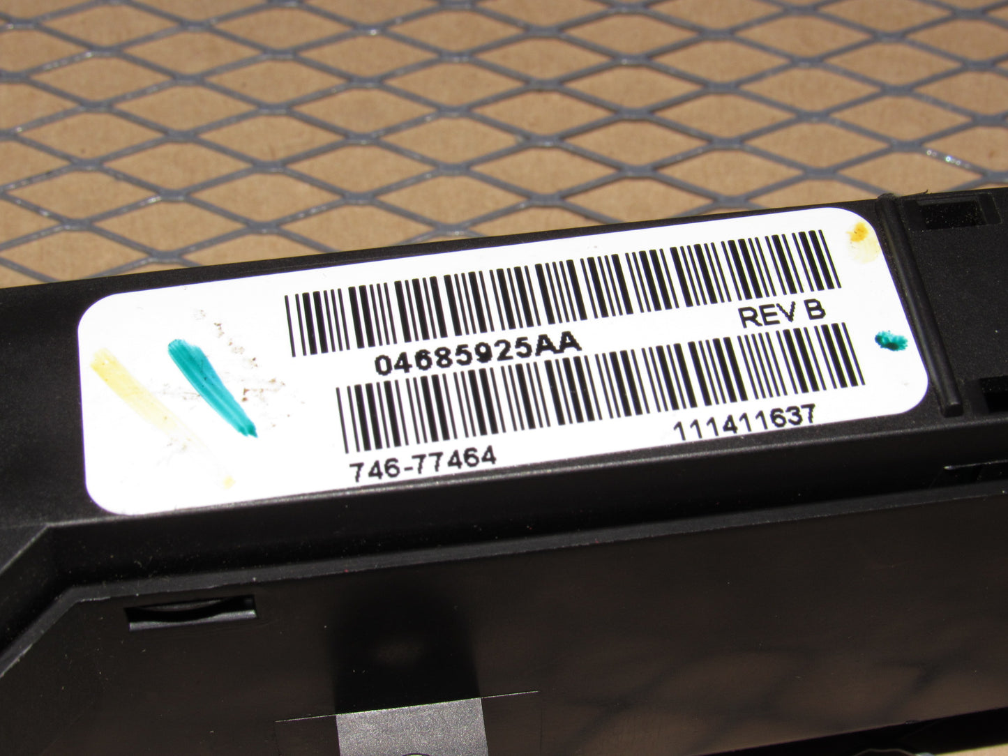 01 02 03 Dodge Caravan OEM Hazard Light Switch & Wiper Switch Panel