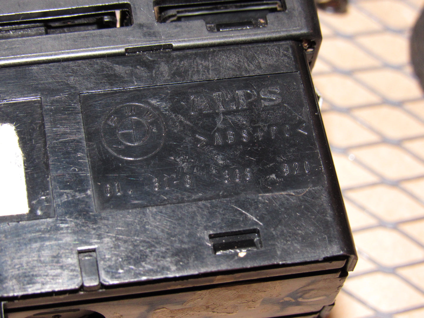 01 02 03 04 05 06 BMW M3 OEM Flasher & Central Door Lock Switch