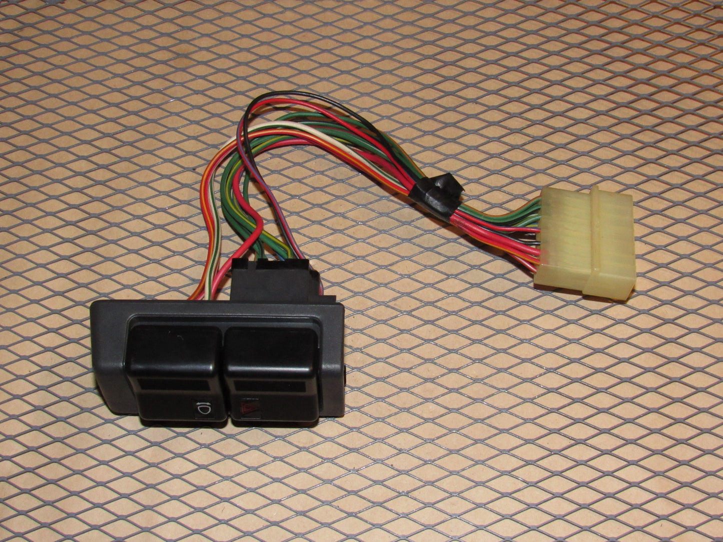 84 85 Mazda RX7 OEM Hazard Light & Headlight Retractor Pop Up Switch
