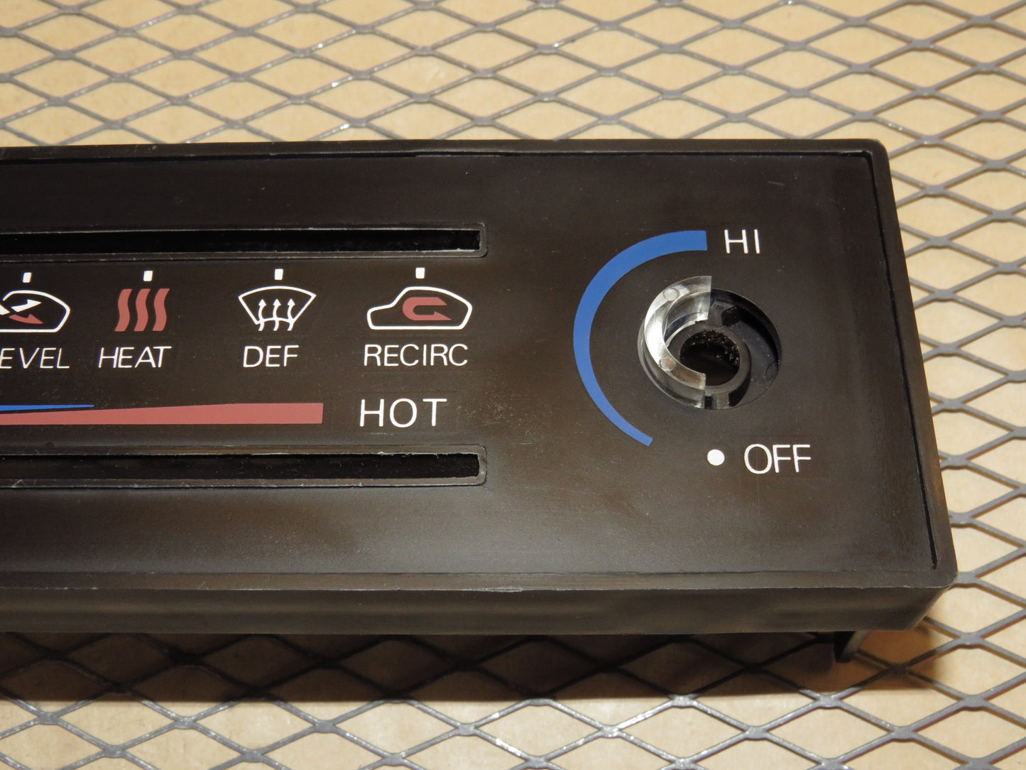 79 80 81 82 83 Datsun 280zx OEM Manual Climate Control Faceplate Cover