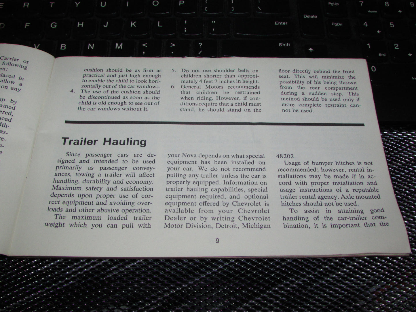 Chevrolet Nova (1971) Owners Manual