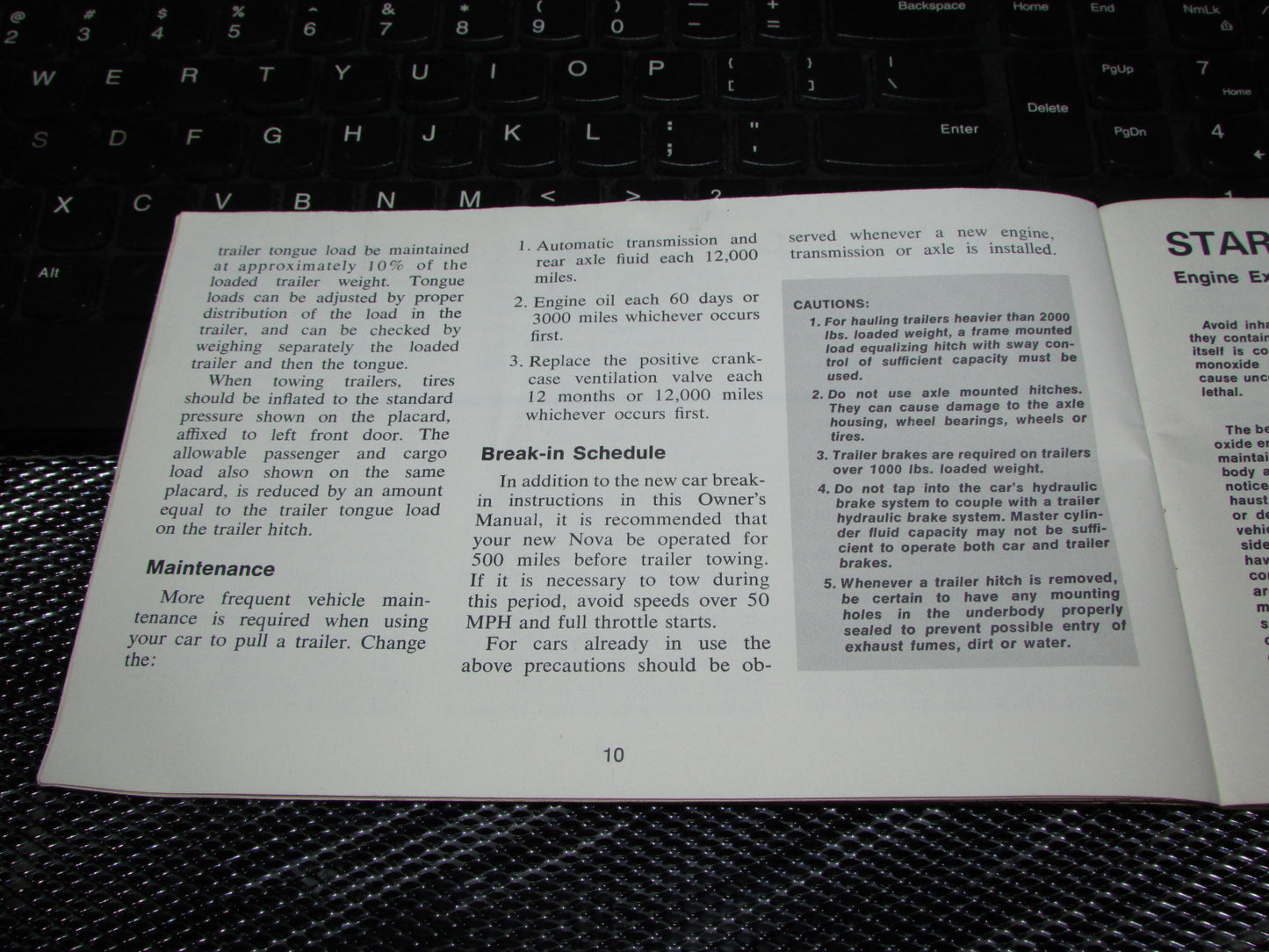 Chevrolet Nova (1971) Owners Manual