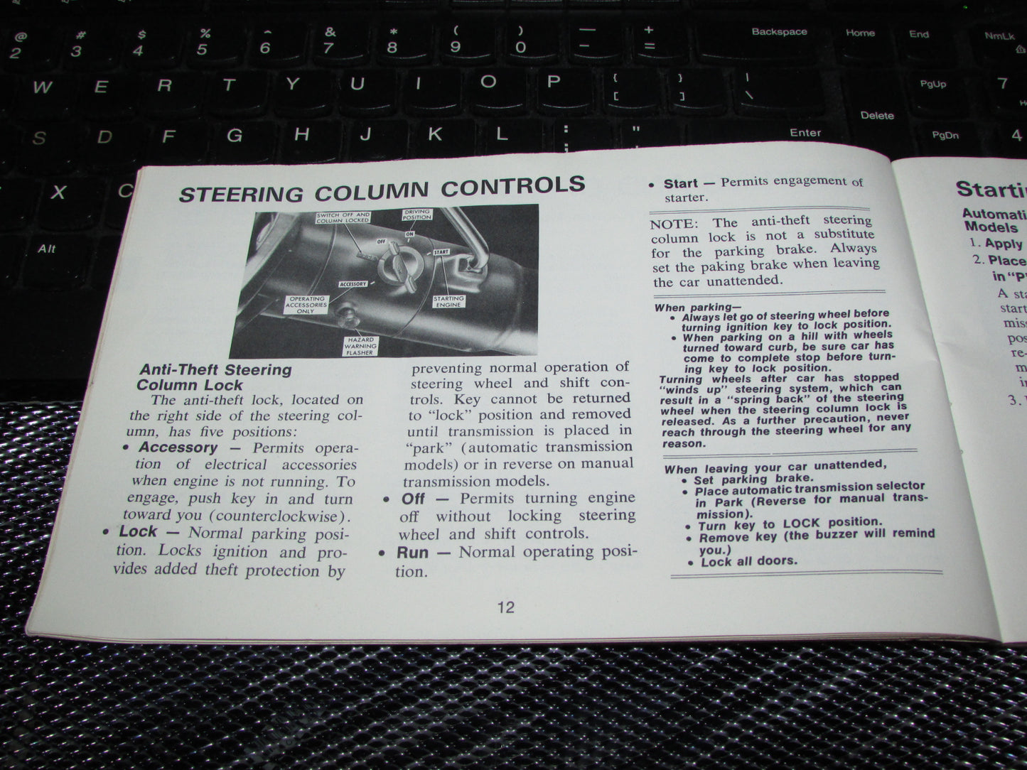 Chevrolet Nova (1971) Owners Manual