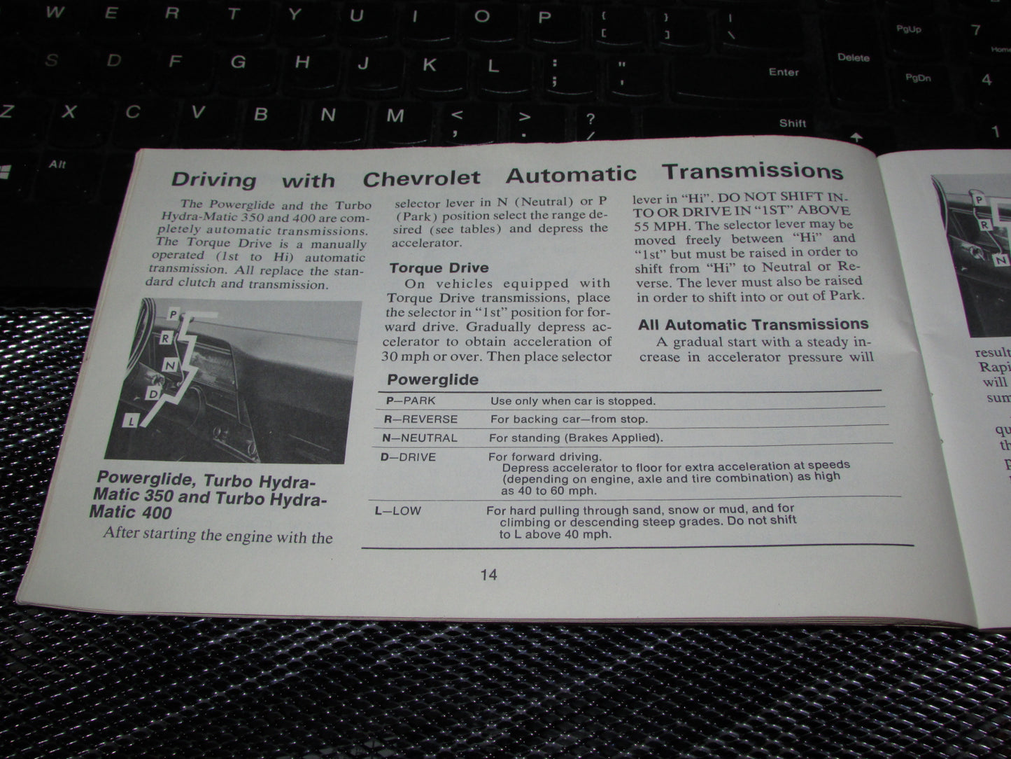 Chevrolet Nova (1971) Owners Manual