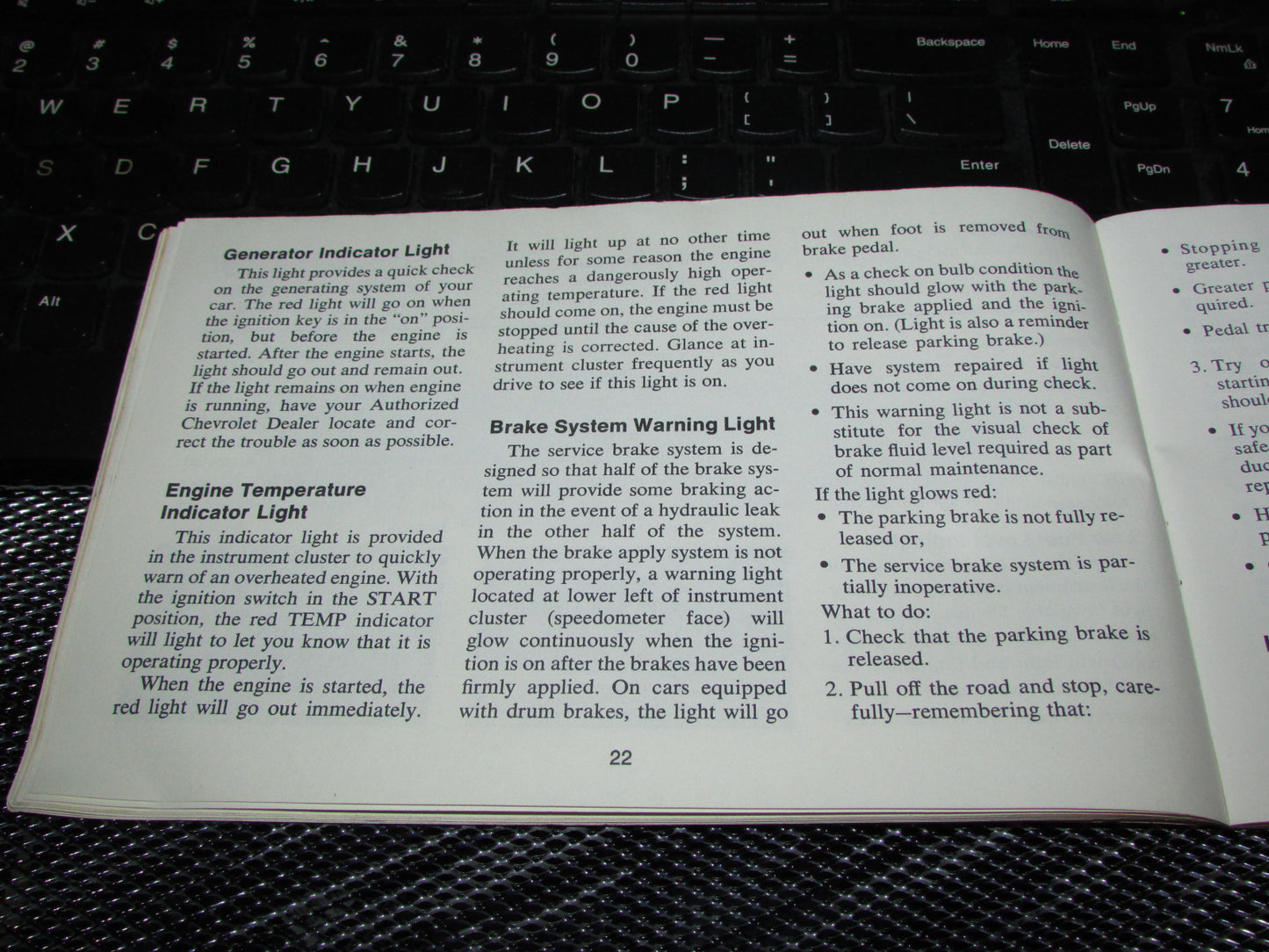 Chevrolet Nova (1971) Owners Manual