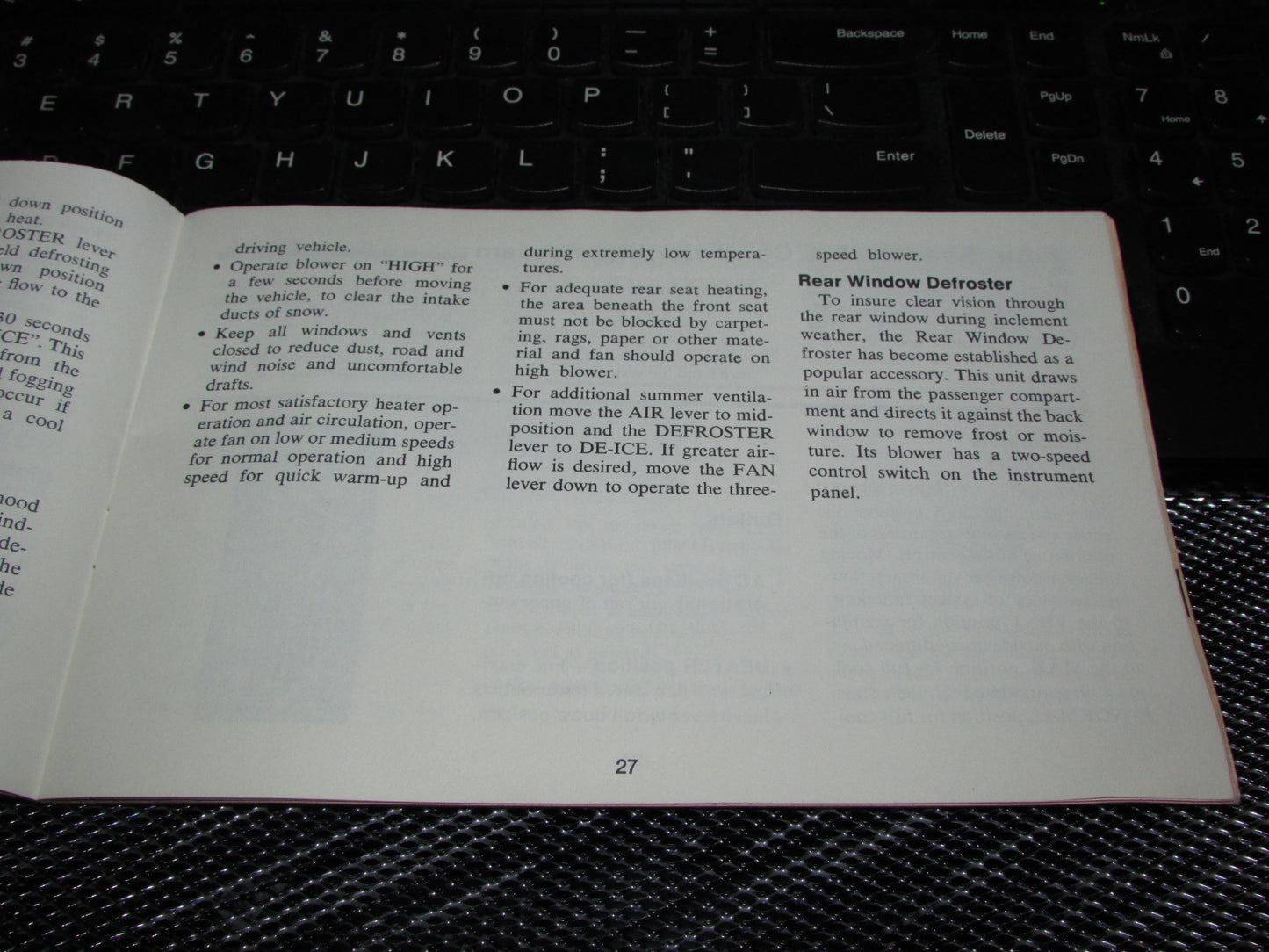 Chevrolet Nova (1971) Owners Manual