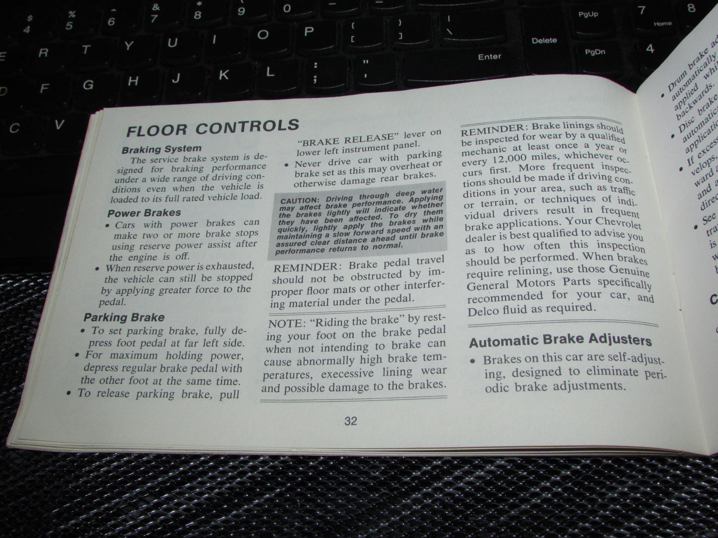 Chevrolet Nova (1971) Owners Manual