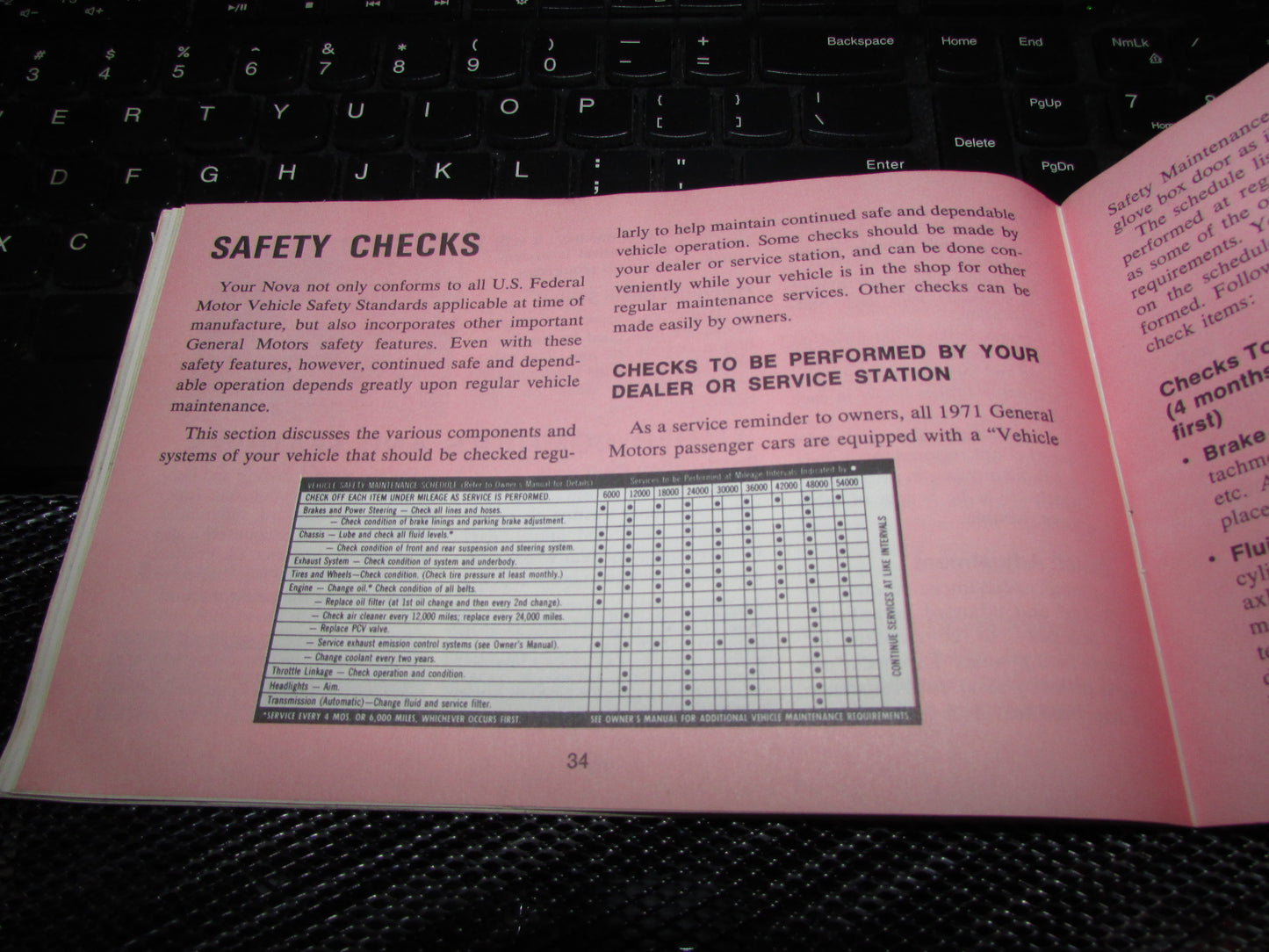 Chevrolet Nova (1971) Owners Manual