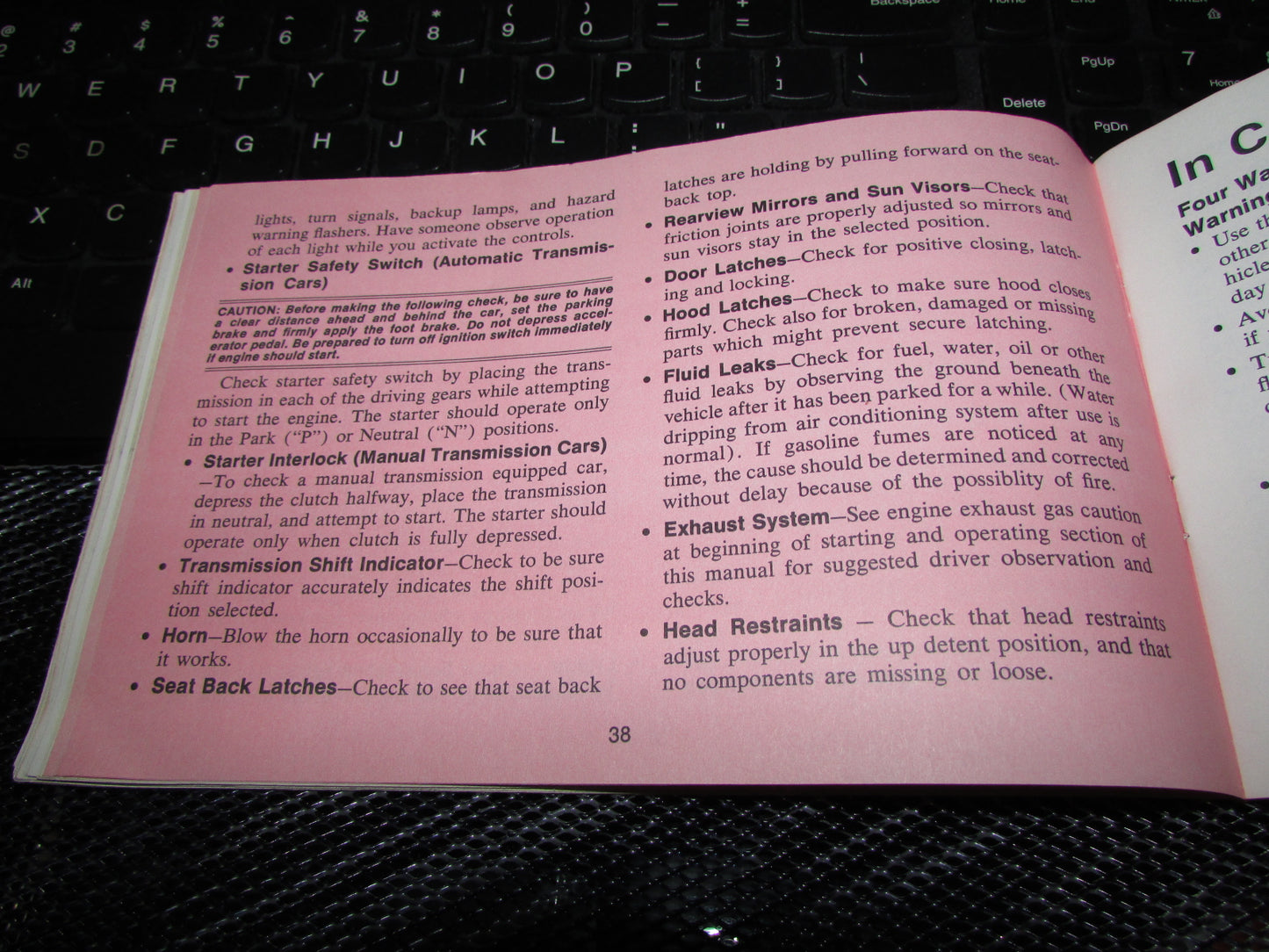 Chevrolet Nova (1971) Owners Manual