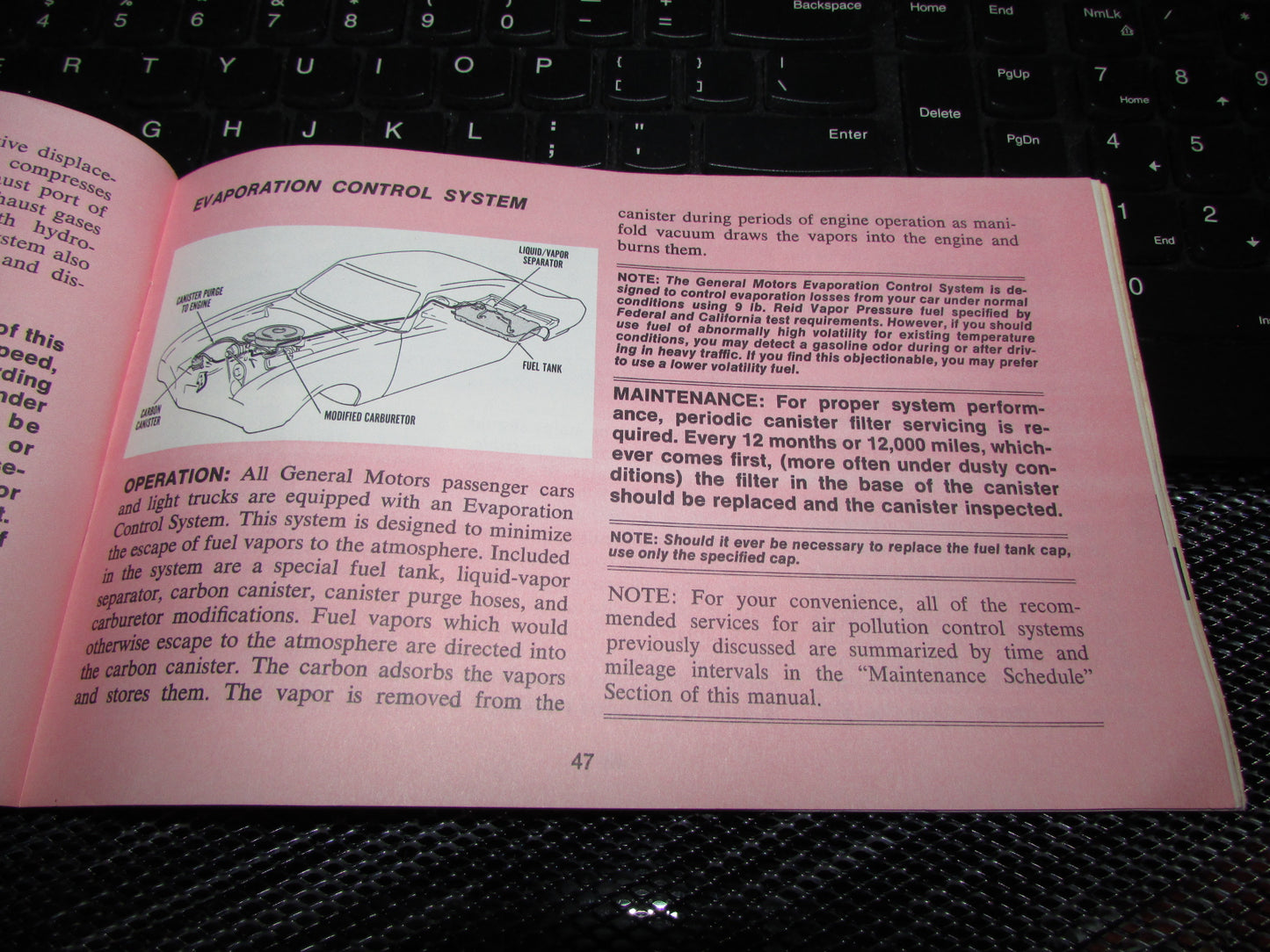 Chevrolet Nova (1971) Owners Manual