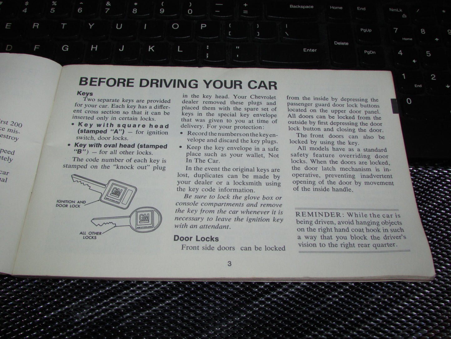 Chevrolet Nova (1971) Owners Manual