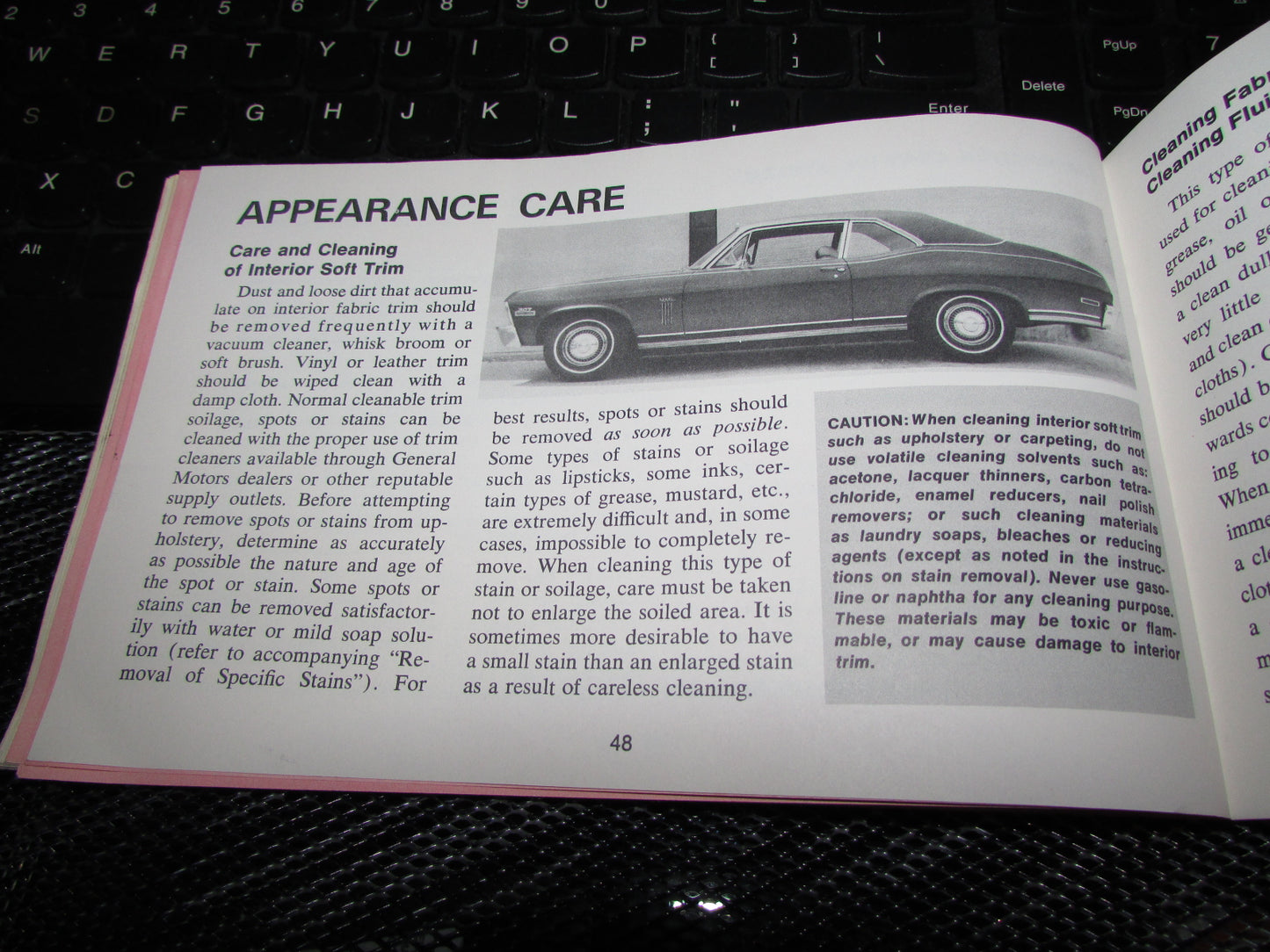 Chevrolet Nova (1971) Owners Manual