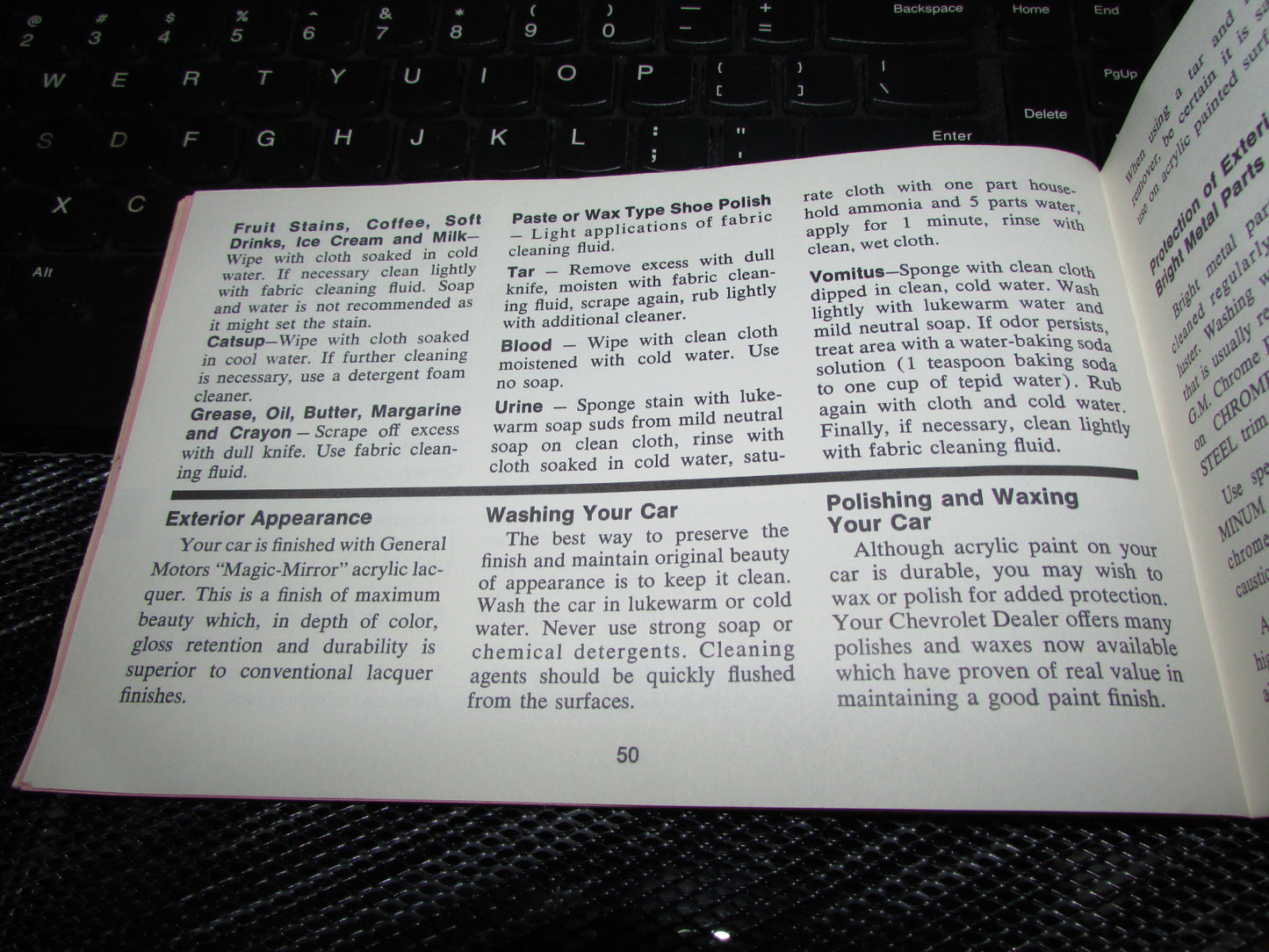 Chevrolet Nova (1971) Owners Manual