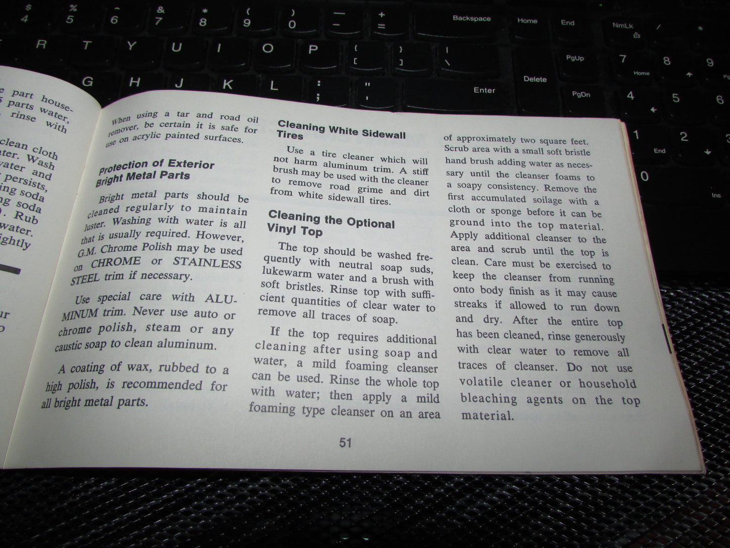 Chevrolet Nova (1971) Owners Manual