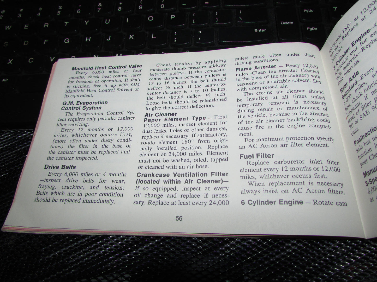 Chevrolet Nova (1971) Owners Manual