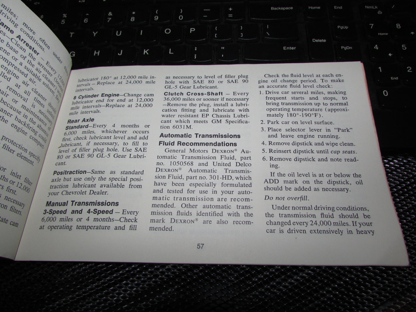 Chevrolet Nova (1971) Owners Manual