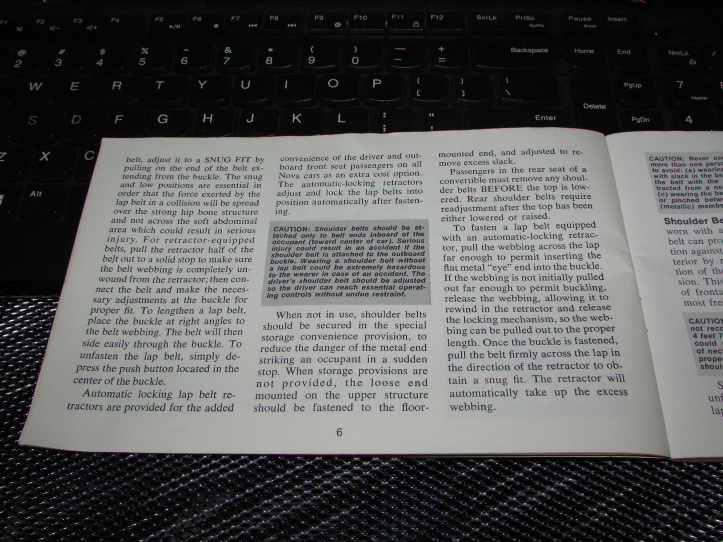 Chevrolet Nova (1971) Owners Manual