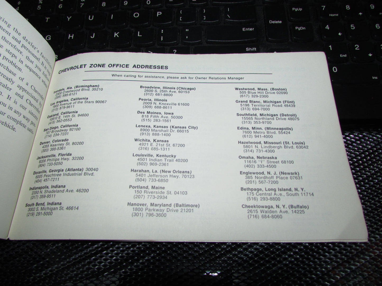 Chevrolet Nova (1971) Owners Manual