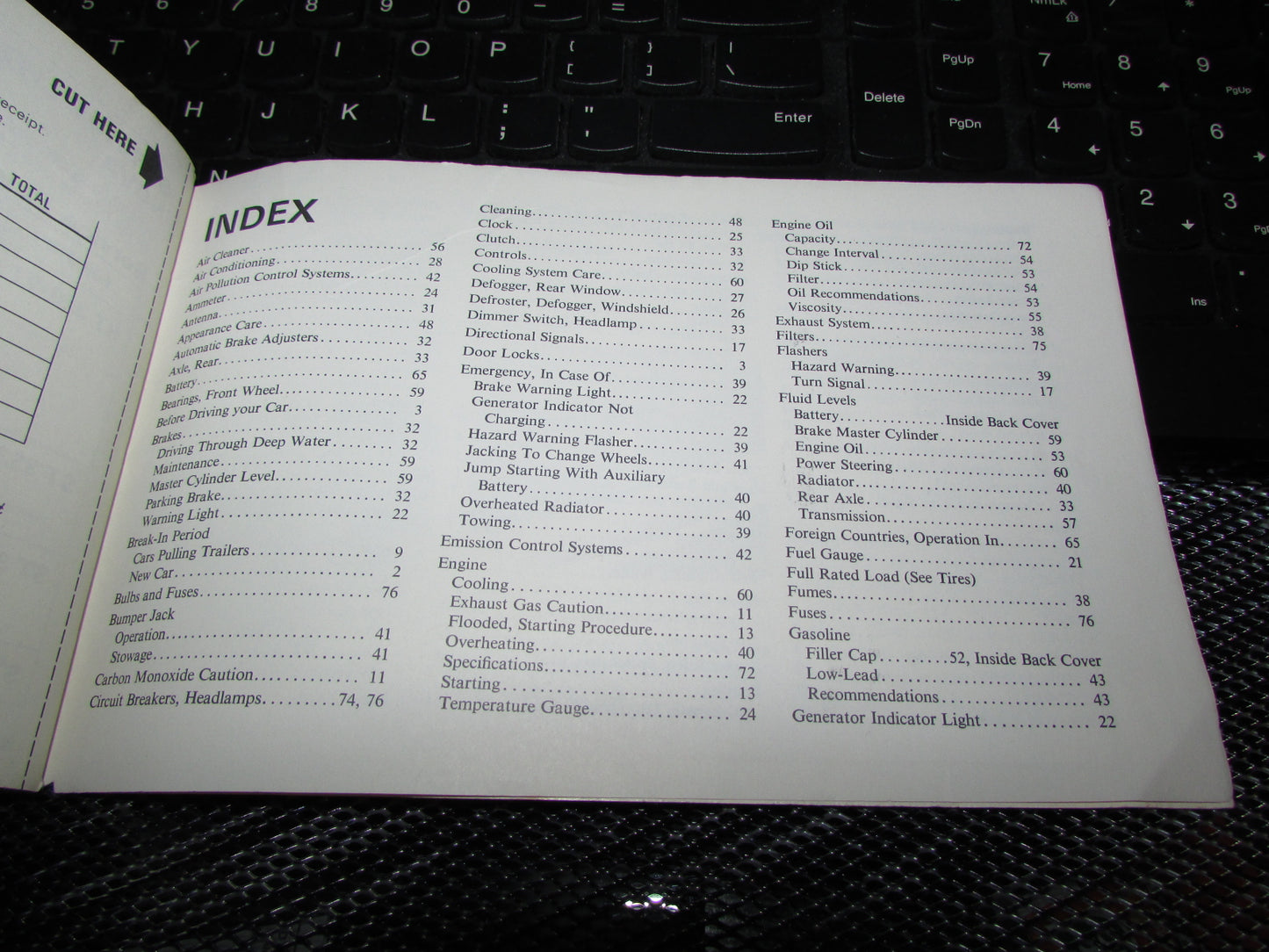 Chevrolet Nova (1971) Owners Manual