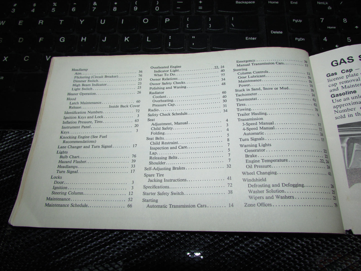 Chevrolet Nova (1971) Owners Manual