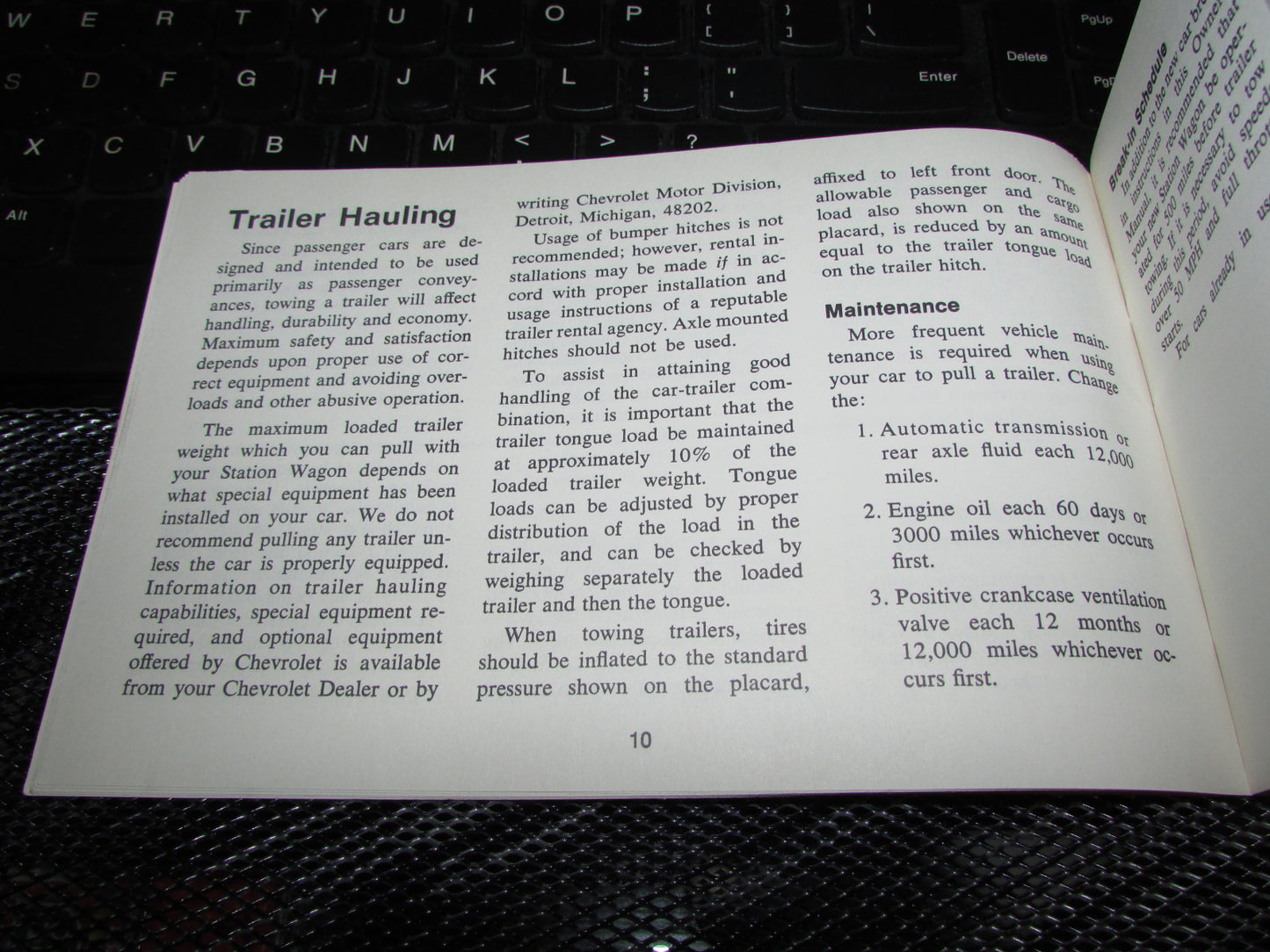 Chevrolet Station Wagon (1971) Owners Manual