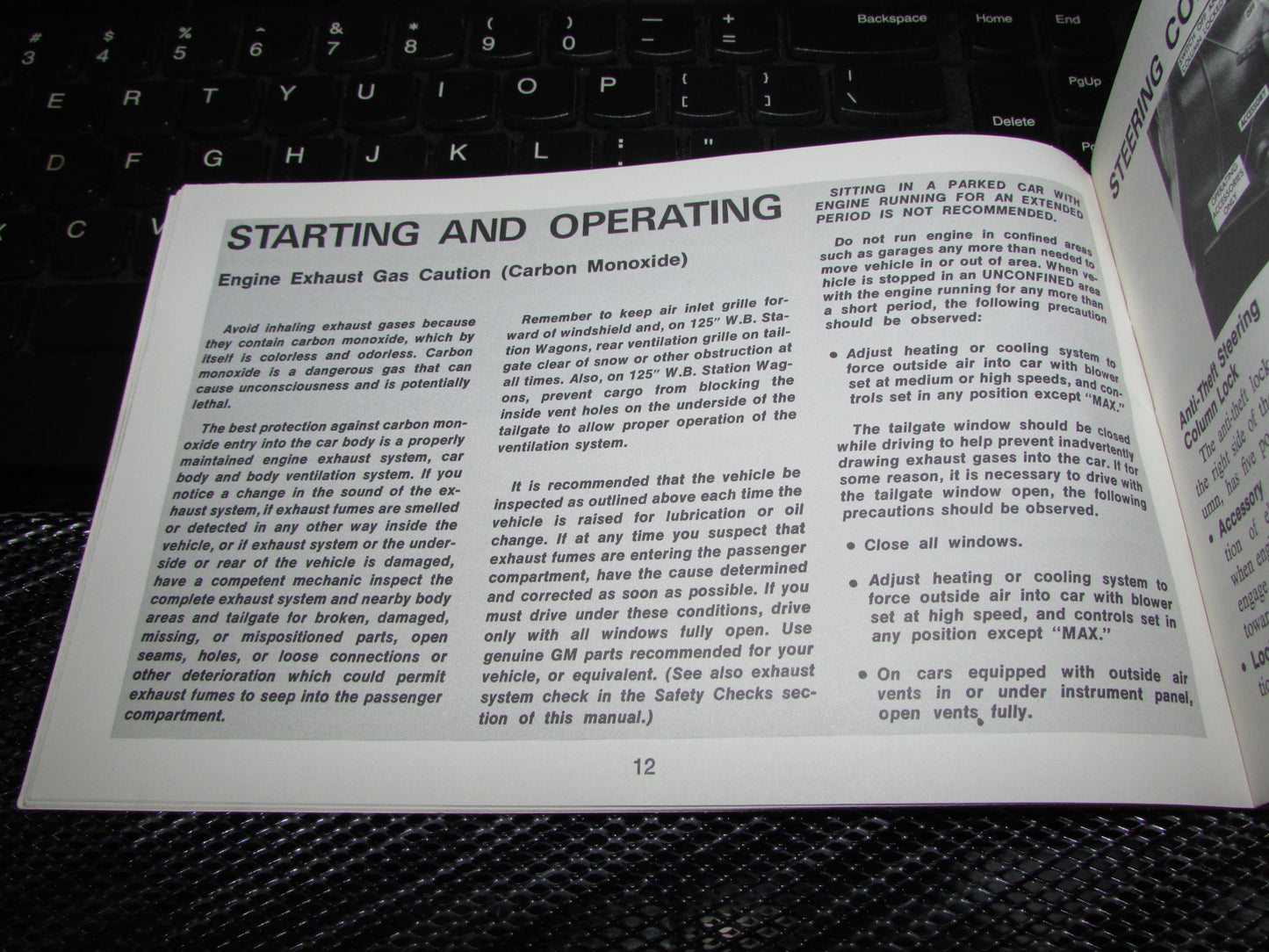 Chevrolet Station Wagon (1971) Owners Manual