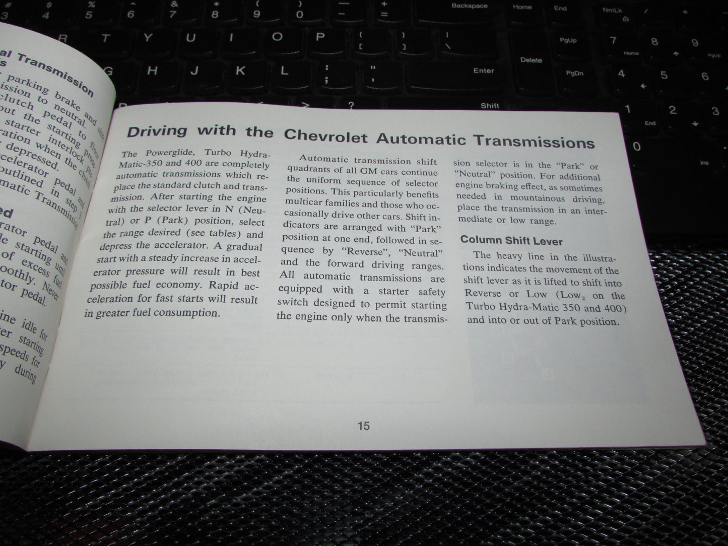 Chevrolet Station Wagon (1971) Owners Manual