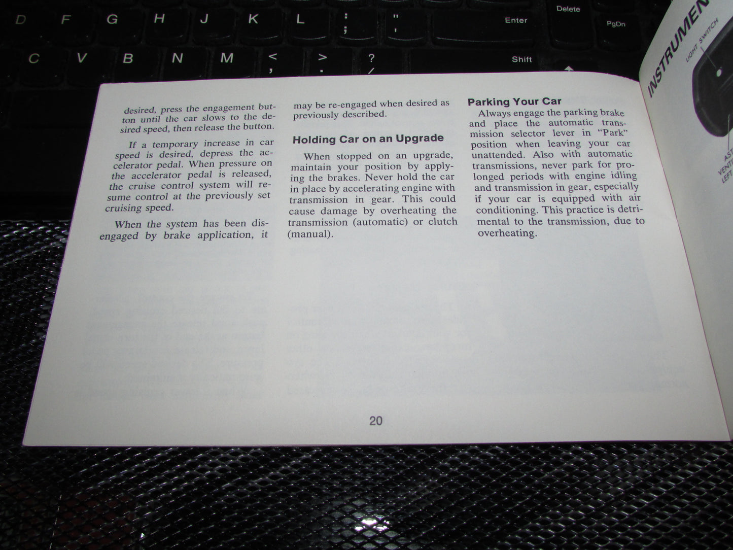 Chevrolet Station Wagon (1971) Owners Manual