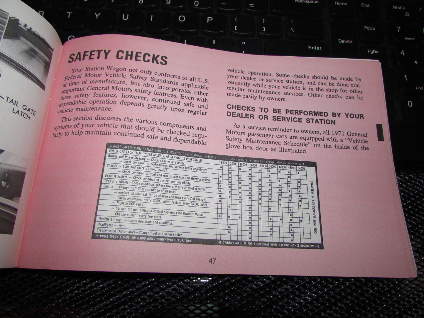Chevrolet Station Wagon (1971) Owners Manual