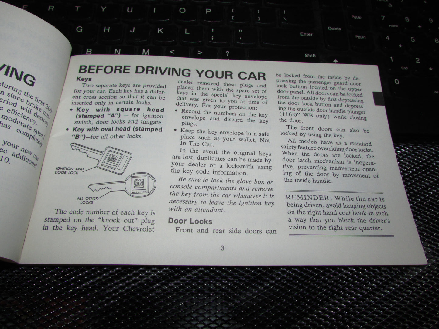 Chevrolet Station Wagon (1971) Owners Manual