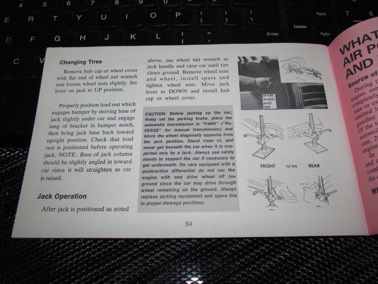 Chevrolet Station Wagon (1971) Owners Manual