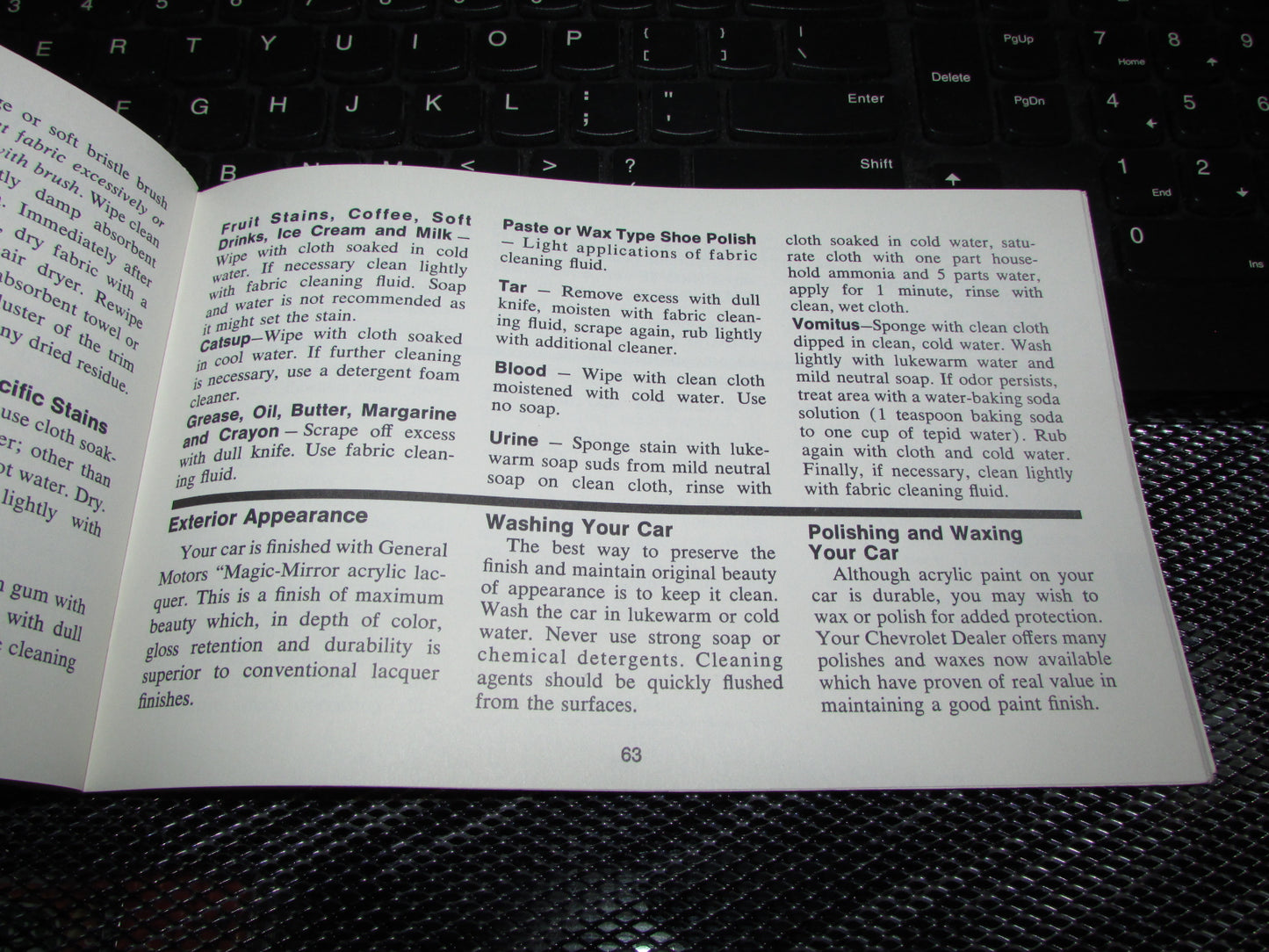 Chevrolet Station Wagon (1971) Owners Manual