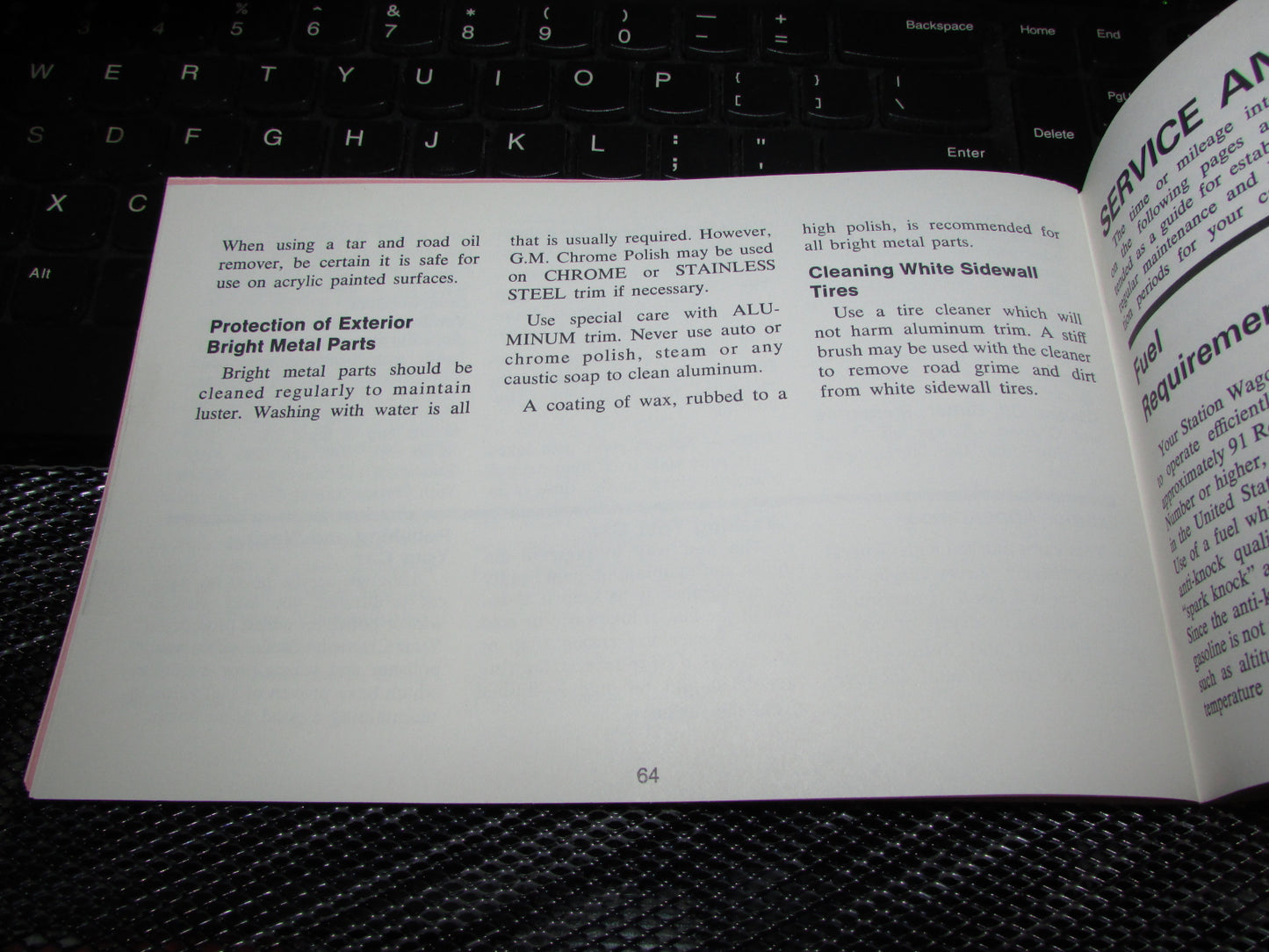 Chevrolet Station Wagon (1971) Owners Manual