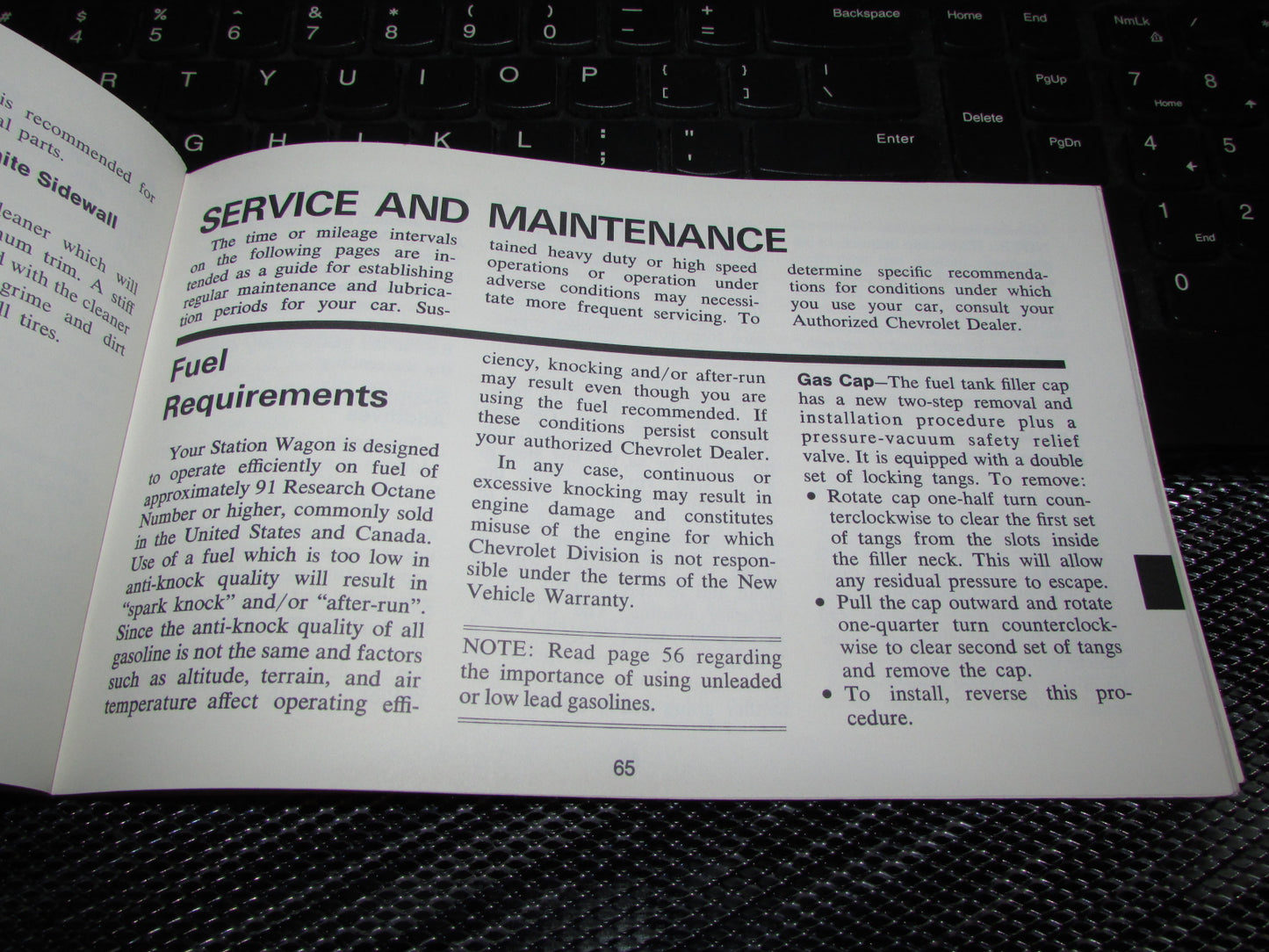Chevrolet Station Wagon (1971) Owners Manual