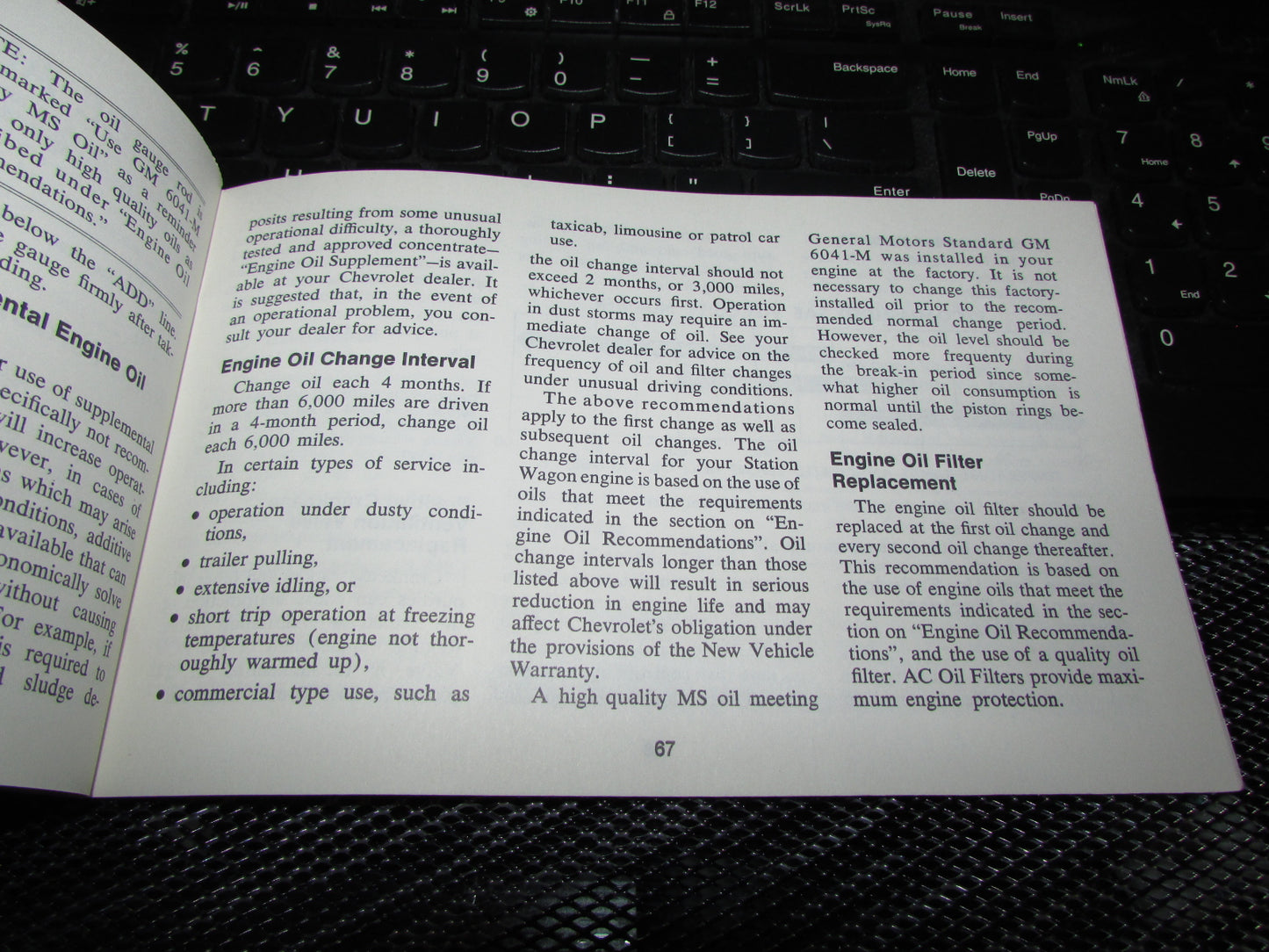 Chevrolet Station Wagon (1971) Owners Manual