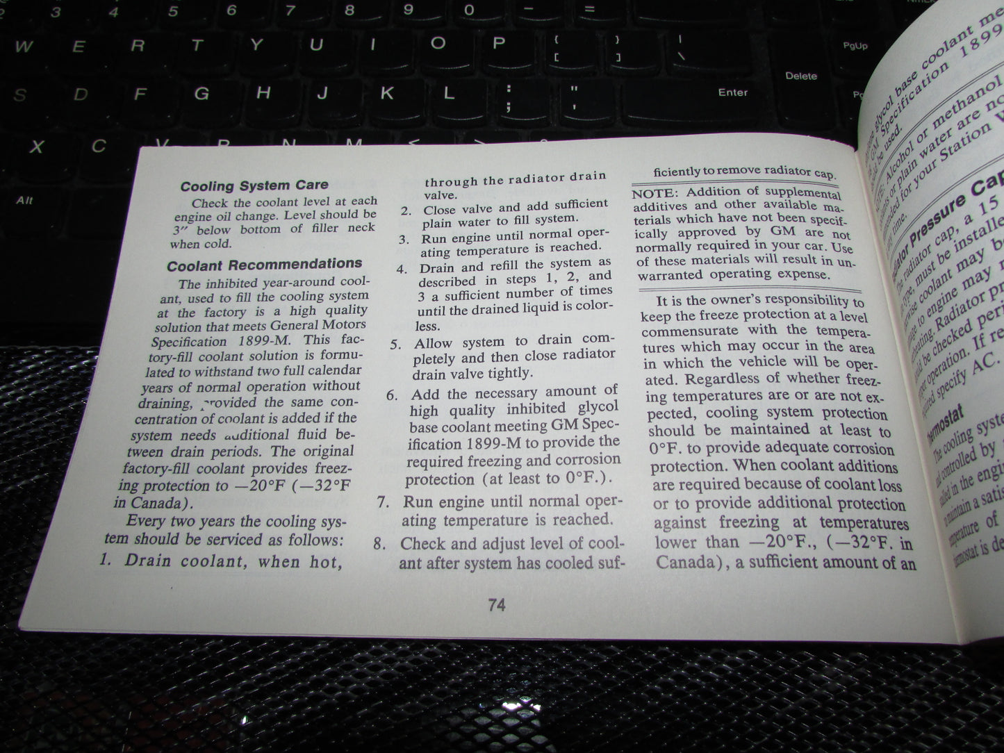 Chevrolet Station Wagon (1971) Owners Manual